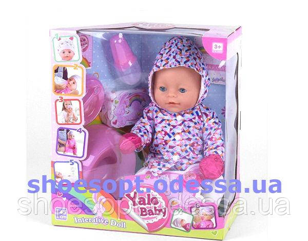 Лялька пупс Малятко Baby в курточці інтерактивний, горщик, підгузок