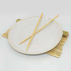 Керамічна біла тарілка кругла посуд для кафе ресторанів і вдома 27,5х3 см
