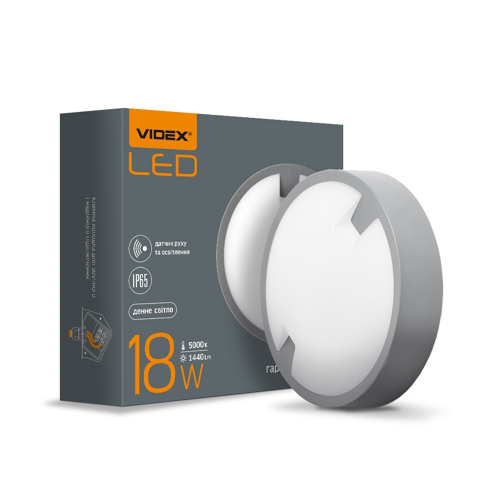 LED світильник VIDEX зовнішній круглий 18W 5000K 220V
