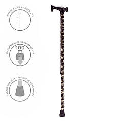 Палиця регульована за висотою алюмінієва (зелений візерунок) KJT919С