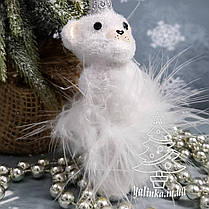 Набір білий з пухом 7 од Irena, фото 5