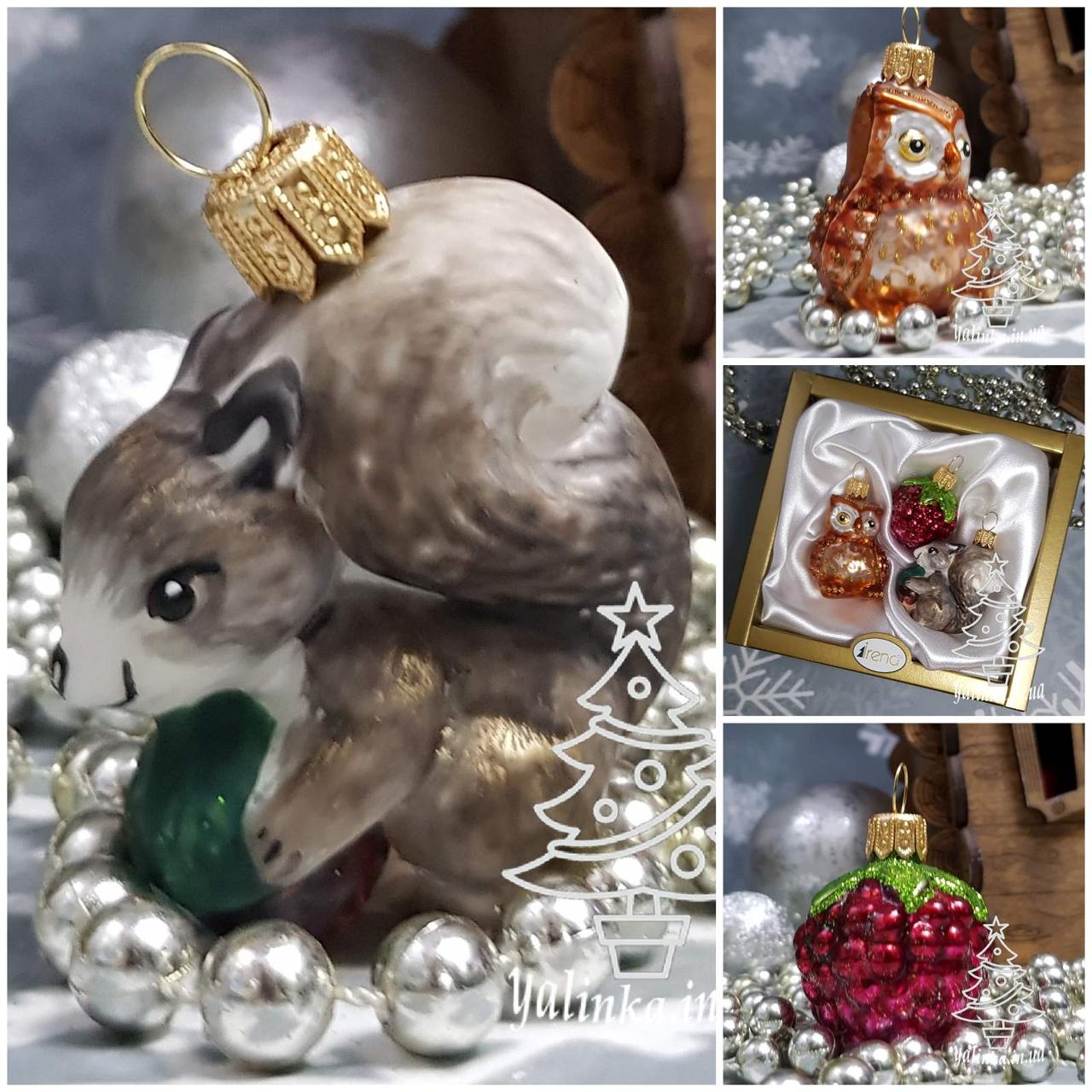 Білка + малина + сова (3шт )Irena міні