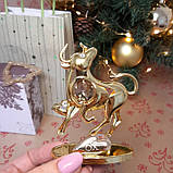 Фірмова фігурка Crystocraft "Бик" з кристалом Swarovski. Символ 2021. сувенір преміумсегмента!, фото 2