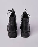 Черевики жіночі чорні на шнурку і масивній підошві. Туреччина, фото 3