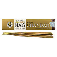 Пахощі Vijayshree Golden Nag Chandan 15г, Благовоние пыльцовое Аромапалочки масальные благовония Голден Наг