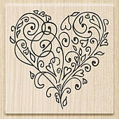Штамп Heyda 6 х 5,5 см серце1 211801001