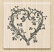 Штамп Heyda  3,5 х 3,3 см серце 2 2 211801012