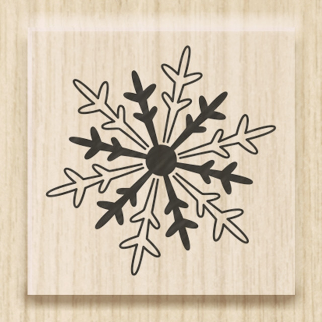 Штамп Heyda 2.5 x 2.5 см маленька сніжинка 211801406