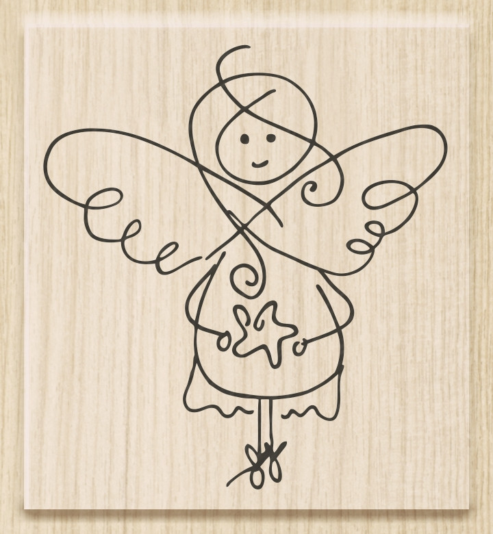 Штамп Heyda 5 x 5.5 см ангел 211801411