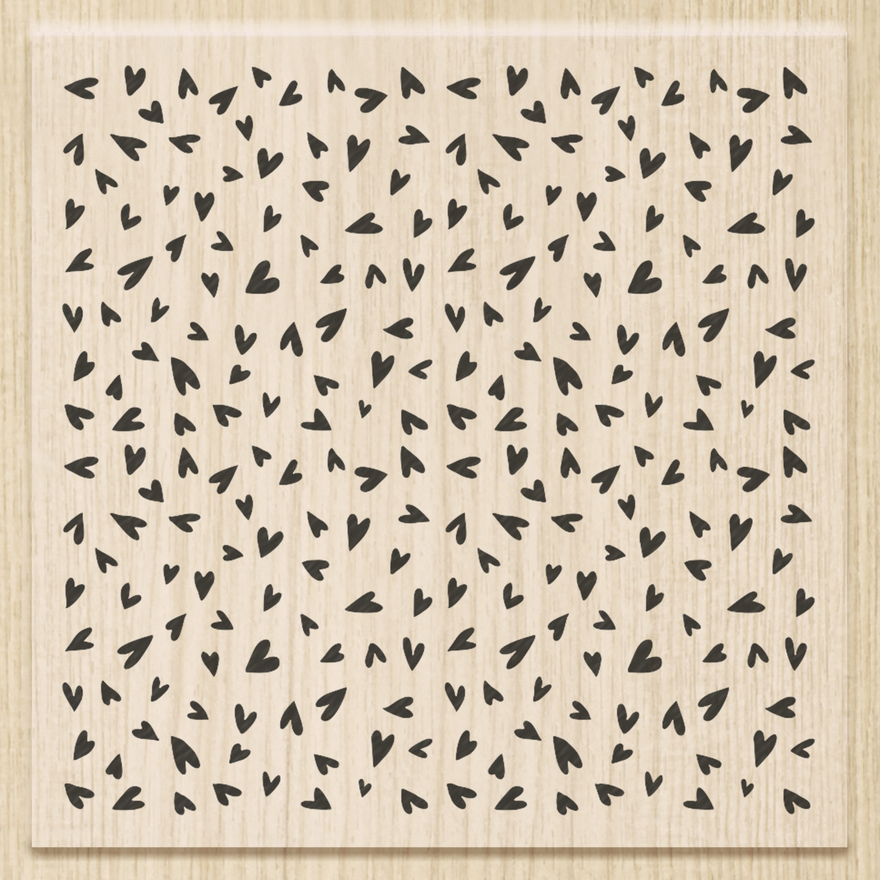 Штамп Heyda 7 x 7 см патерн сердечка 211801706, фото 1