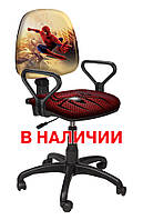 Стильное детское компьютерное кресло для школьника Престиж New "Человек Паук-1"