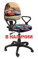 Детское компьютерное кресло с подлокотниками Престиж РМ "Тачки-4"