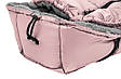 Зимний термо конверт кокон футмуф чехол в коляску  Bair Alaska Thermo  розовый (пудра), фото 8