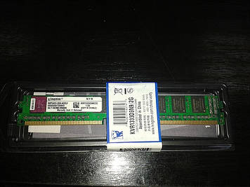 Модуль пам'яті Kingston, DDR3, 2Gb, 1333MHz, KVR1333D3N92G, для ПК 