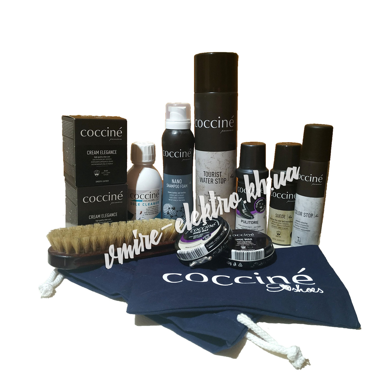 Подарочный набор обувной косметики Coccine в фирменной сумке №5