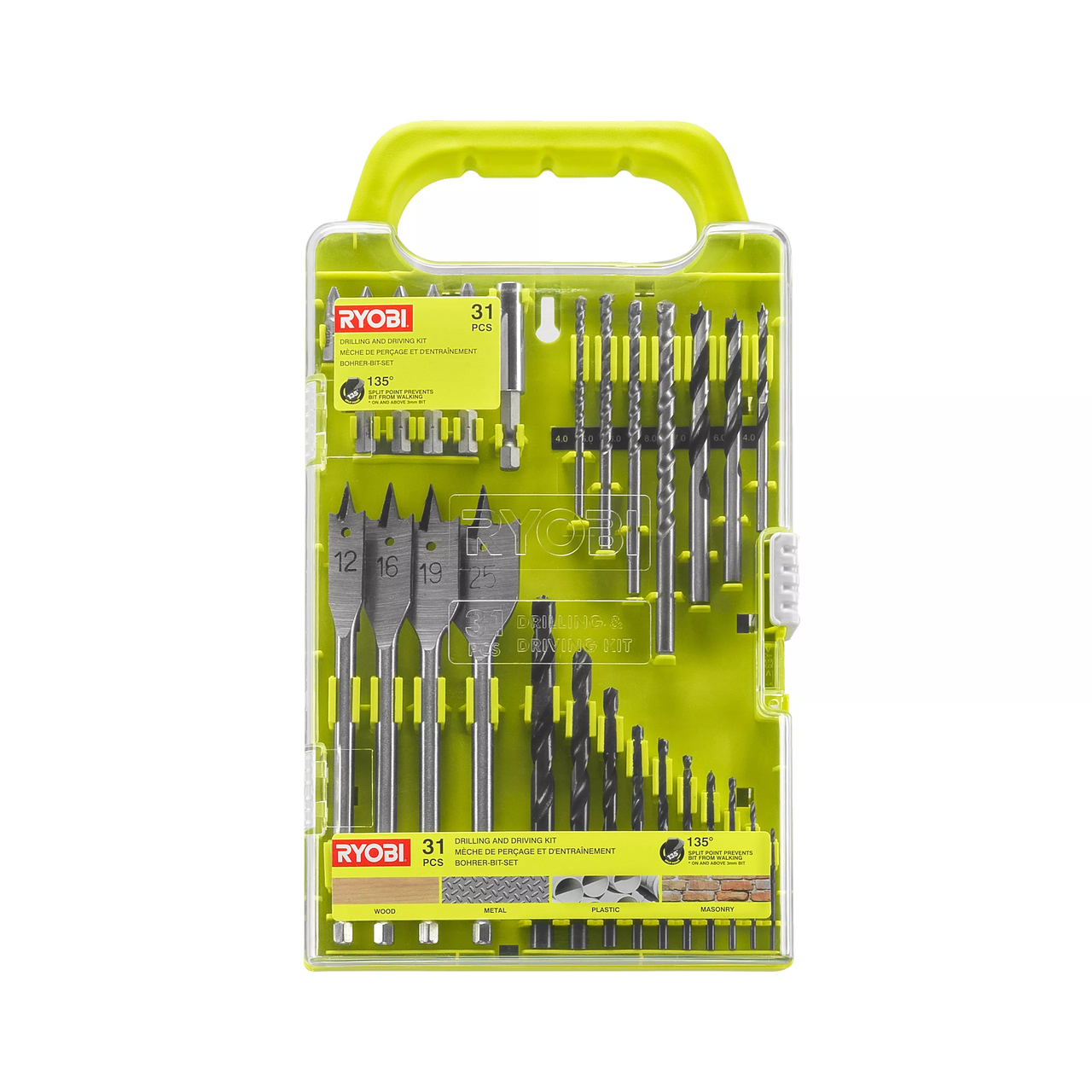 Набір для свердління та закручування 31 аксесуар RYOBI RAKDD31