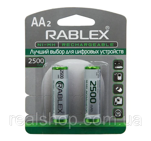 Акумулятор AA R6 Rablex 2500 mAh 1.2V (ціна за 1 акумулятор)