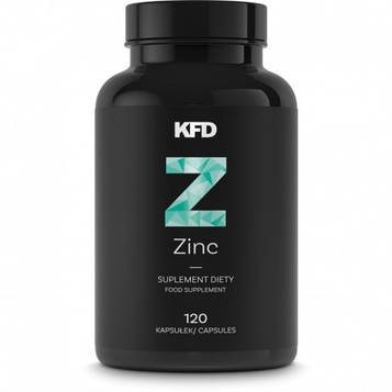 Мінерали - Цинк - KFD Zinc Gluconate / 120 capsules