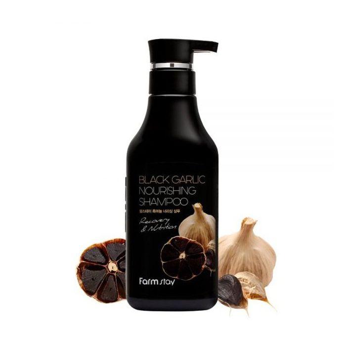 Farmstay Black Garlic Nourishing Shampoo Живильний шампунь з екстрактом чорного часнику, 530 мл