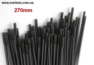 270мм 14G 2 мм спиця велосипедна сталева високої міцності в комплекті з ніпелем, фото 4