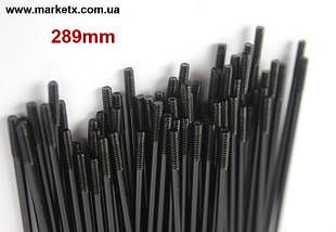 289мм 14G 2 мм спиця велосипедна сталева високої міцності в комплекті з ніпелем, фото 4