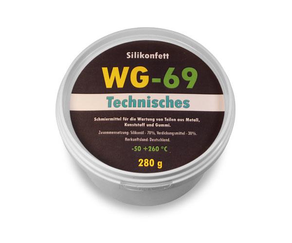 Универсальная техническая силиконовая смазка густая WG-69 SO-160, 280 г