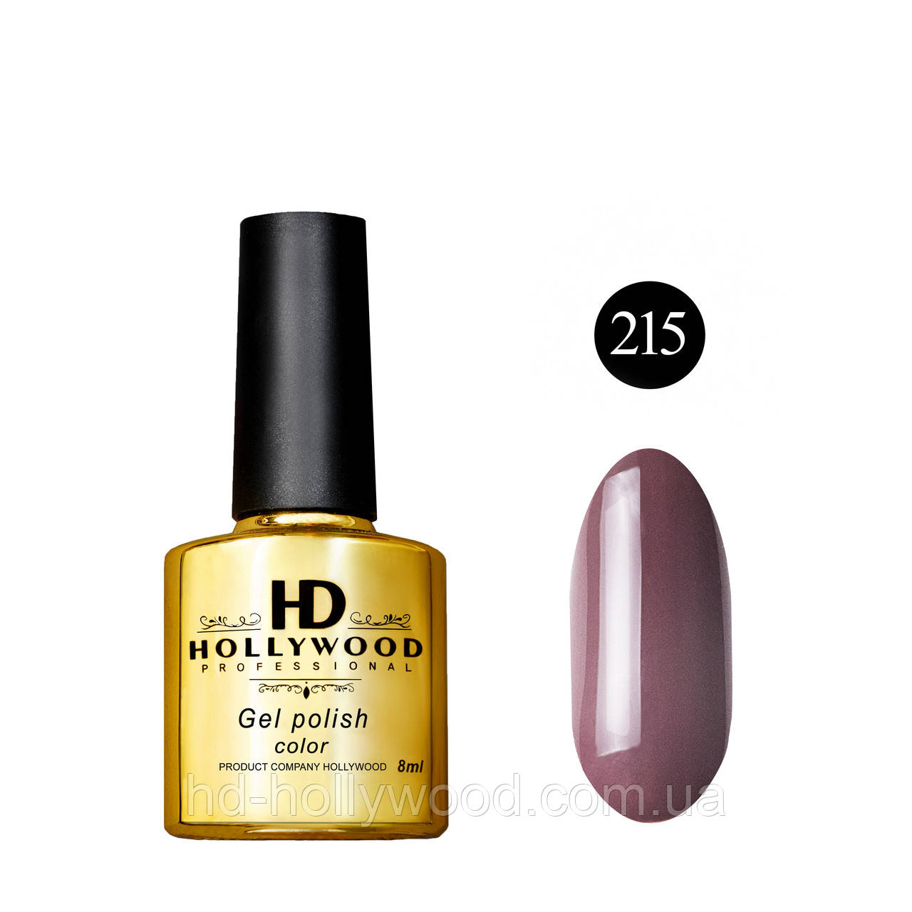 Гель-лак 215 Шоколад Щільний HD Hollywood 8 ml, фото 1