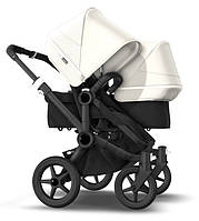 Коляска для двійнят 2в1 Bugaboo Donkey 3 Fresh White, Black, Black