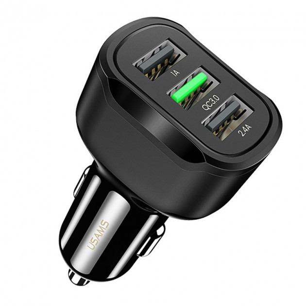 Адаптер автомобільний BASEUS S-09A, 2USB, 2.4 A, чорний