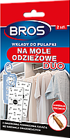 Картриджи для ловушки Bros DUO от платяной моли 2 шт.