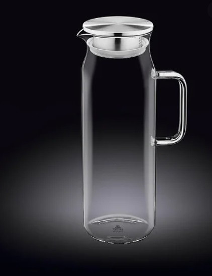 Глечик Wilmax з кришкою 1,5 л скло (888210 WL), фото 1