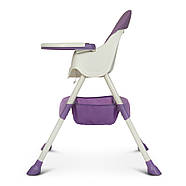 Стільчик для годування Bambi M 4136-2 Plum екошкіра, фото 4