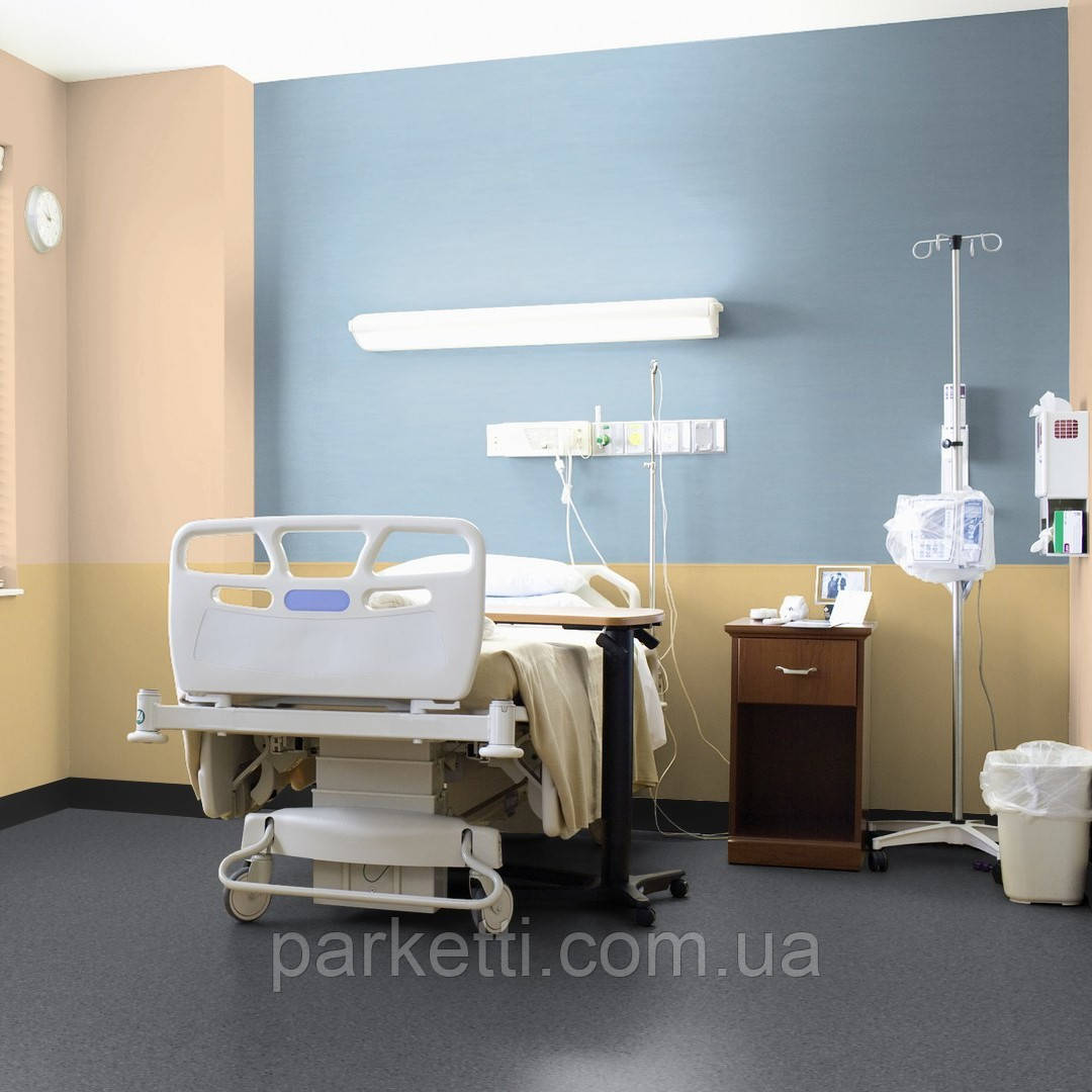 Tarkett iQ TORO SC - Grey 0578 струмопровідний гомогенний комерційний лінолеум, фото 1