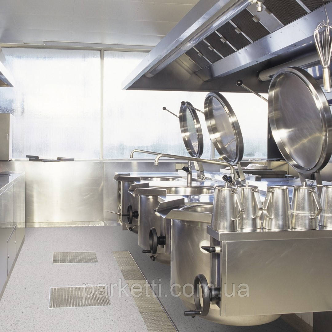 Tarkett iQ TORO SC - Light Grey 0100 струмопровідний гомогенний комерційний лінолеум, фото 1