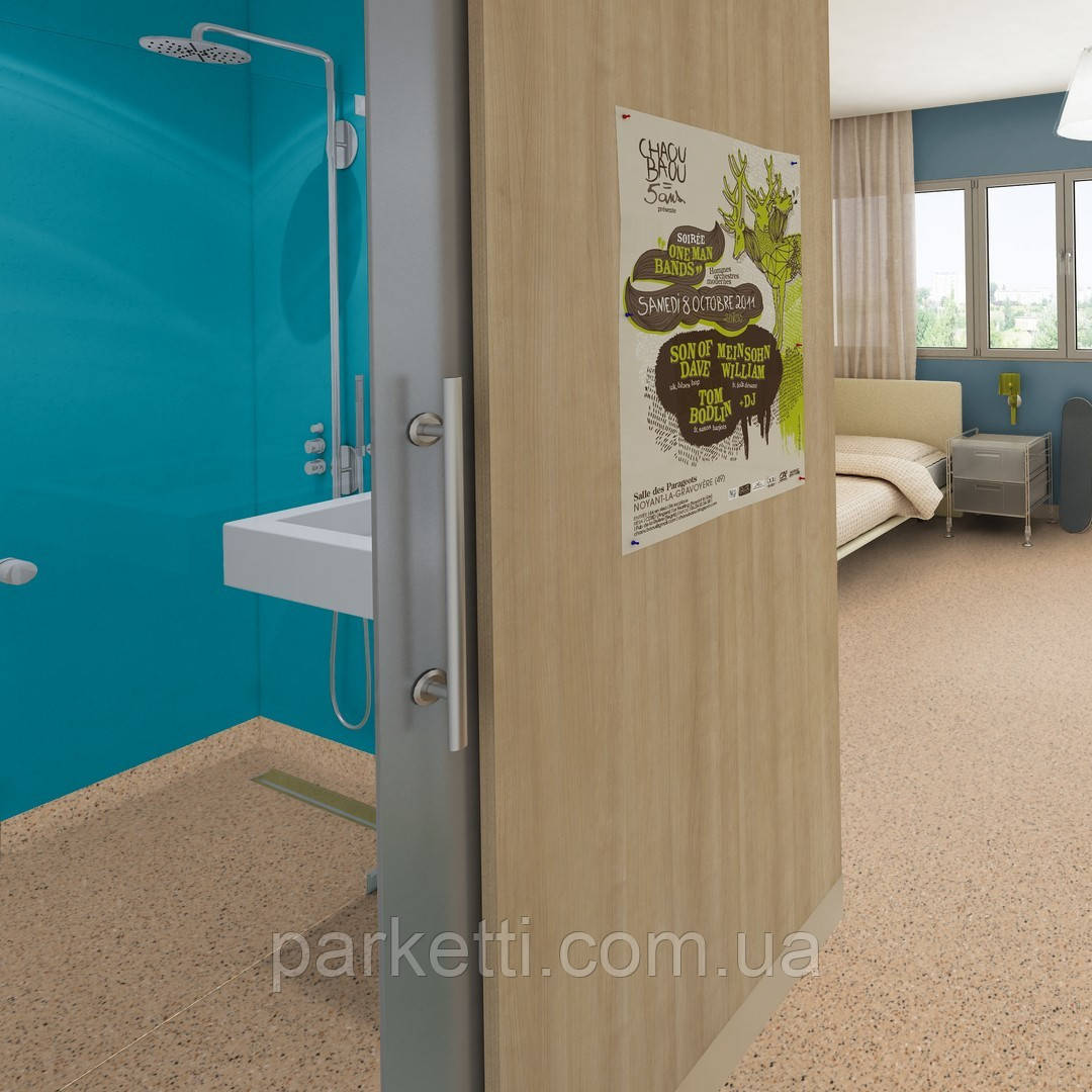 Tarkett iQ TORO SC - Yellow Beige 0105 струмопровідний гомогенний комерційний лінолеум, фото 1