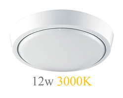 Настінно-стельовий світильник 12W 3000K 220V IP44 світлодіодний круглий LED