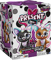 Інтерактивна іграшка-сюрприз Present pets блискуче цуценя / Present Pet Glitter Puppy Interactive Plush Pet