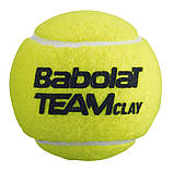 Нові м'ячі BABOLAT Team Clay для великого тенісу 4 м'ячі в банці, фото 2