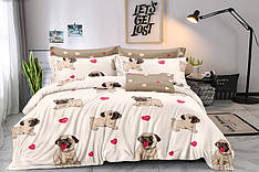 Постільна білизна полуторна 150*220 ранфорс на молнії (21742)