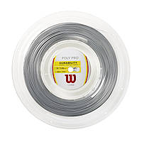 Wilson Poly Pro струни для тенісу 1.25м/200 м. бобіна сірі
