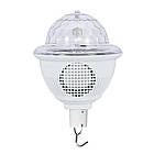 Диско-куля UFO Music Crystal Ball акумулятор Bluetooth, підвісний, світломузика, фото 4