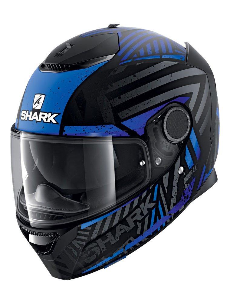 Мотошолом Shark Spartan Kobrak Matt (синій)