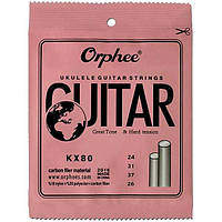 Cтруны для укулеле Orphee KX80 Nylon Hard Tension Concert or Soprano Ukulele