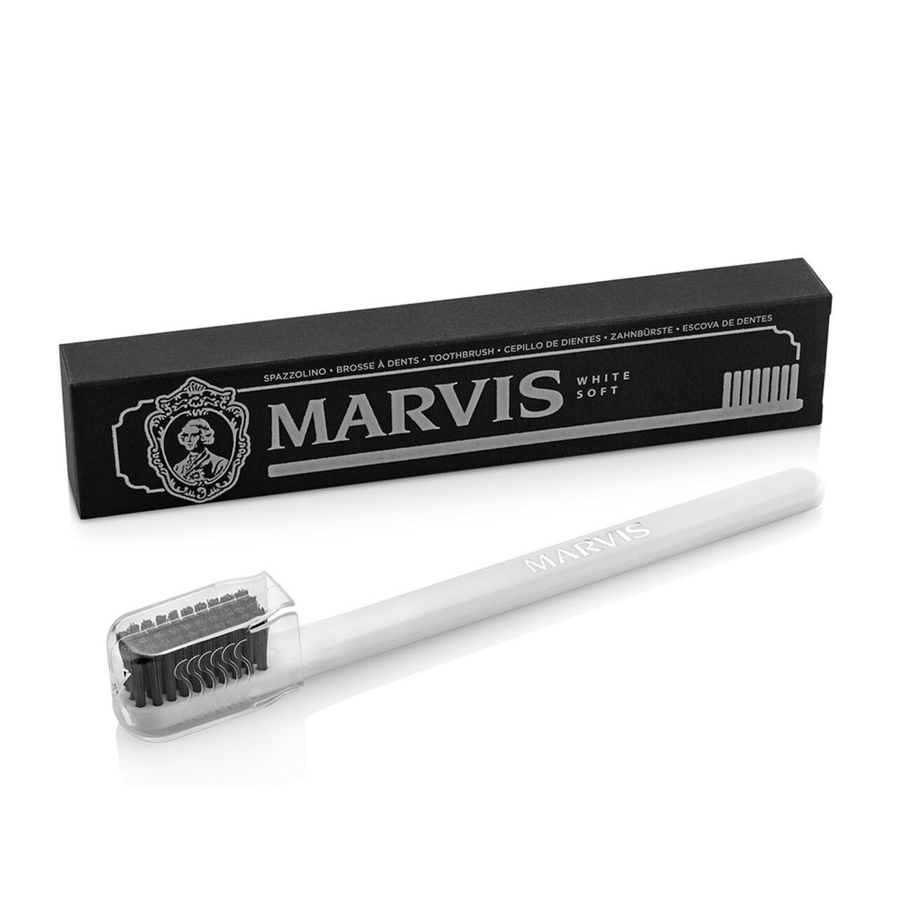 Зубна щітка з м'якою щетиною Marvis Soft Toothbrush White