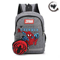 Рюкзак детский Marvel Spiderman, серый