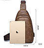Шкіряна сумка-треуголка через плече JEEP BZ (3 кольори), фото 4