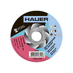 Диск відрізний по металу 125х1,0х22 Hauer 17-246 |коло круг Круг отрезной по металлу 125х1,0х22 Hauer