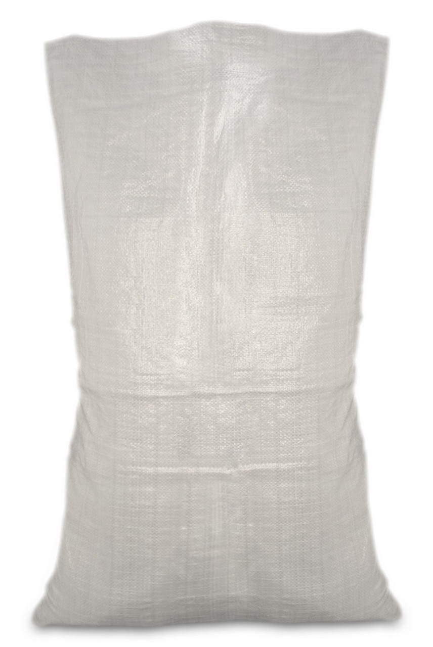 Мішок поліпропіленовий білий 50х75см 40кг Украина 10-922 |Мешок полипропиленовый белый 50х75см 40кг Украина, фото 1