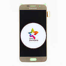 Дисплей Samsung G920F Galaxy S6 + сенсор золотий TFT (оригінальні комплектуючі)