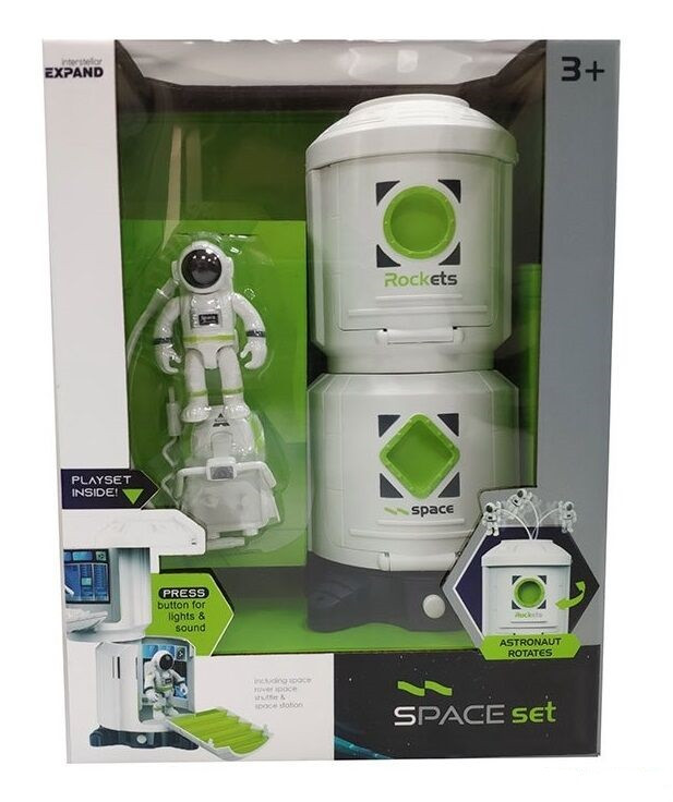 Набір 80103 "Космічний корабель" (12/2) світло, звук, фігурка космонавта, в коробці